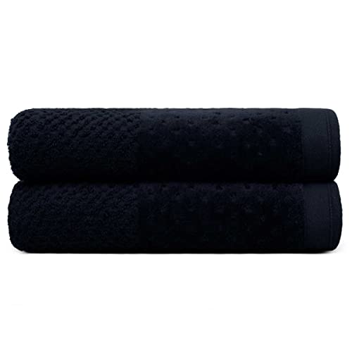 Kit Toalha de Banho 2 Peças Pollo - Appel - Preto