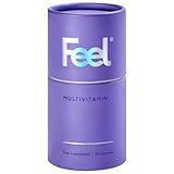 FEEL Daily Multivitamin with 32 Active Ingredients 60 Capsules | Vegan Multivitamin with Bioavailable Vitamins, Minerals, & Botanicals | Ingredients Help to Supports Energy, Immunity, & General Health