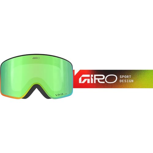 Image of Giro Method Ski Goggles - Snowboard Goggles for Men, Women, Youth - Multi Faded - Vivid Emerald & Vivid Infrared