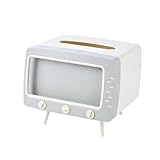 Cute Tissue Box Cover, Fun Vintage TV Tissue Box Phone Holder, Multi Functional Square Tissue Box Cell Phone Holder for All Smartphone, Detachable Easy Refill Tissue Holder for Home, Office, Apartment