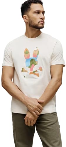 T-shirt graphique Ara Psycho Bunny en coton premium pour homme