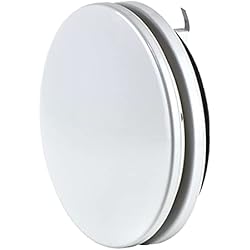 Blanco Ø 200mm Difusor de Ventilación de Suministro de Aire, Valvula de Disco Ajustable, Rejilla Redonda de Ventilacion para Entrada de Aire, de Acero