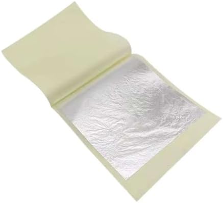 Edible Silver Leaf 99.9% Pure (Chandi Varak) – 45 Large Sheets 6x4 Inch ...