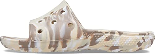 Crocs Unisex Classic Tie Dye Slides Sandal, Bone/Multi, 6 Us Men #TOP6