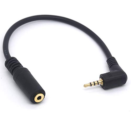 Adaptateur 2.5 mm mâle femelle coudé à 90° évite la torsion du câble