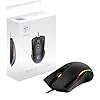 MSI FORGE GM300 Gaming Mouse – Sensore ottico 7200 DPI, design simmetrico, switch da oltre 10M di clic, 7 pulsanti, latenza 8 ms, RGB LED, 118 g – Cablato