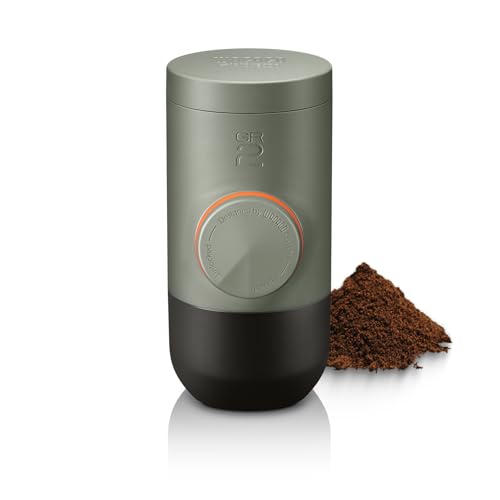 WACACO Minipresso GR2 Espresso Machine Compatible Ground Coffee, Portable Coffee Maker 18 Bar...
