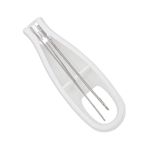 HOMOCONO Zipper Puller Button Hook Button Hole Helper Grabber Tool Tools Snap Buttoner Button Hooks Zipper Pull-Button Aid Jeans Button Dressing Stick for Elderly Steel White