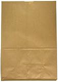 Duro Heavy Duty Kraft Brown Paper Barrel Sack Bag, 57 Lbs Basis Weight, 12 x 7 x 17, 25 Ct/Pack, 25 Pack