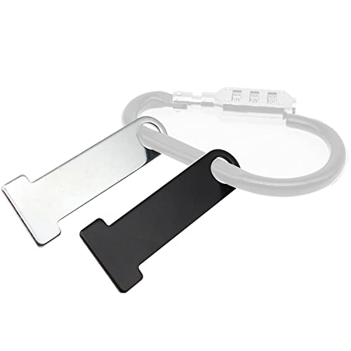 Amavoler Motorcycle Helmet Strap D-Ring Lock Stainless Steel , Universal Motorcycle Helmet Lock Bracket. (Silver 2 Pcs) #TOP6