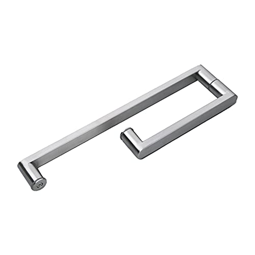 Poignée de porte en verre en acier inox push pull douche - 2