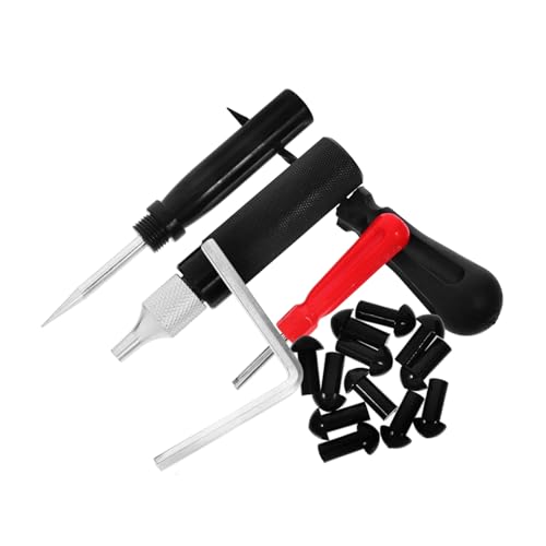 Cabilock 1 Set Car Repair Tools Patch Professional Fix Tire Plug Kit Seal True Tire Repairing Tool Kit Motorcycle Tire Repair Tools Kit Repairing Tools for Tire Motorcycle Part Abs