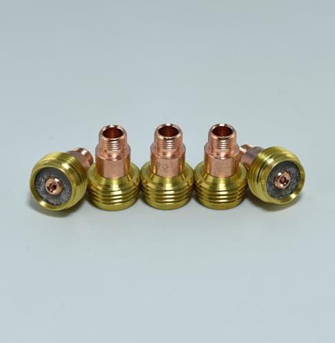 Image of RIVERWELD TIG Gas Lens Stubby Collet Body 45V25S 4C116GS 1 /16 inch 1.6mm | TIG Short Wedge Collet Kit for DB SR WP 17 18 26 TIG Welding 10pcs