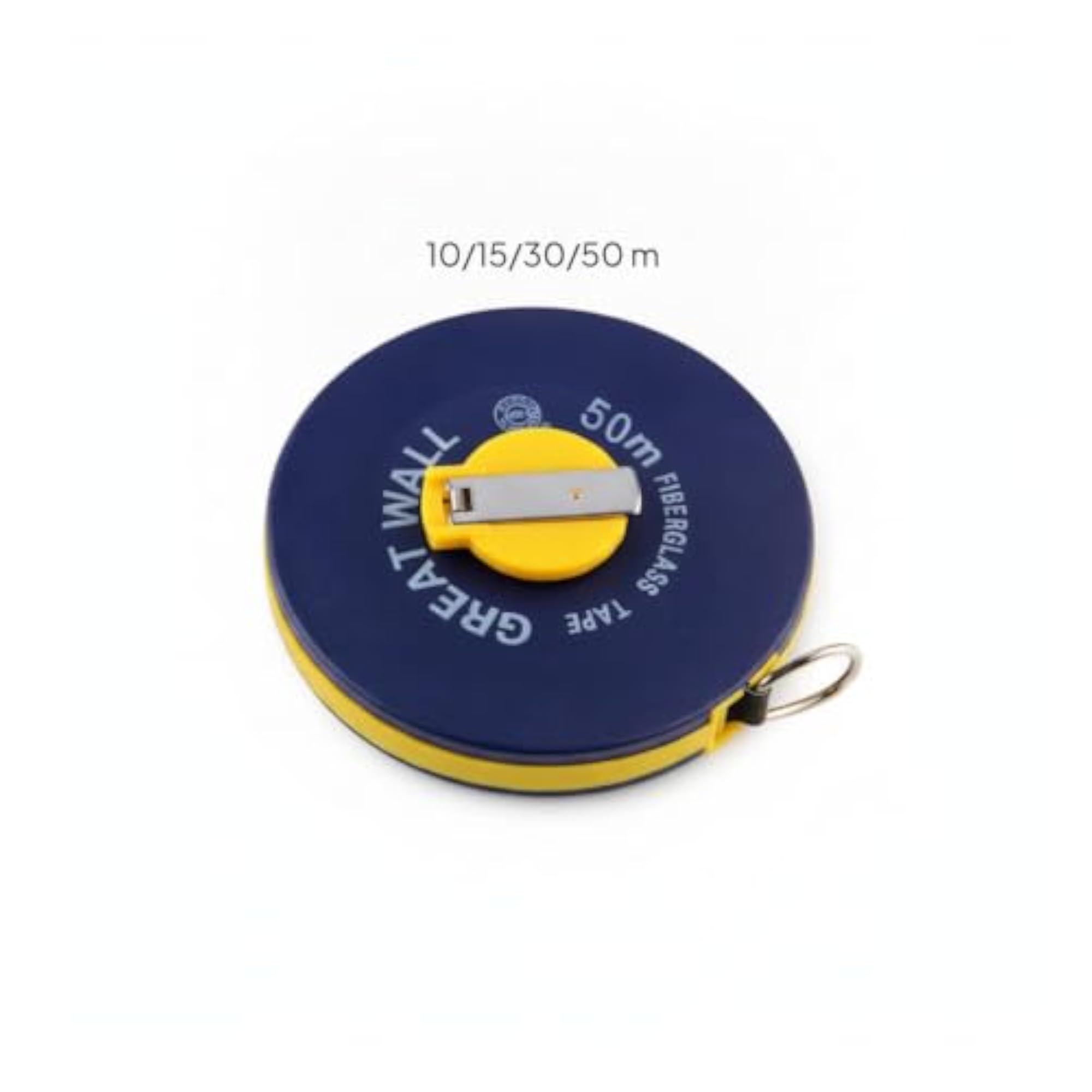 Pull-out Fiberglass Tape Measure Metal Hook Disc Tape Measure