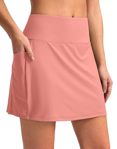 Image of G Gradual Women's 16 inch Swim Skirt with Pockets High Waisted Tummy Control Modest Swimsuit Bathing Suit Bottoms for Women