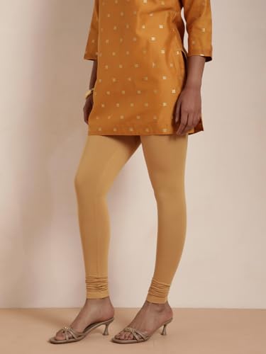 Image of TWIN BIRDS Tailored Cut and Classic Fit Super Stretchable Elastane Fabric Churidar Leggings for Women