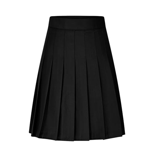Pleated Skirts for Women Casual Solid Anti-Exposure Summer Skirt Mini High Waist Skirts Big and Tall Comfortable Fit
