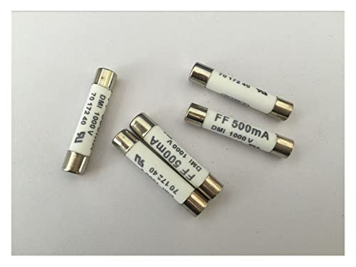 Fusible SIBA 6x32mm FF 500mA 1000V en céramique pour multimètre lot de 5 pièces