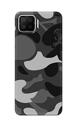 Image of Printed Hard Back Cover Case for Oppo F17 Back Cover (Army Pattern) -203