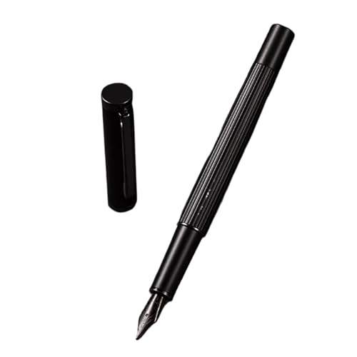 Stylo-plume en laiton noir XMKT pointe fine 0.5 mm pour écriture papier