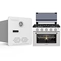 CAMPLUX 65,000BTU RV Tankless Water Heater with 17 inches Tall RV Gas Stove Oven