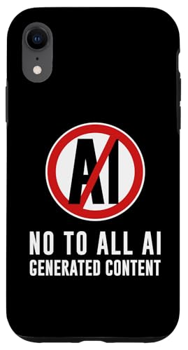 No To AI �R���e���c �A���`AI �A�[�g �l�H�m�\ �X�}�z�P�[�X iPhone XR �p