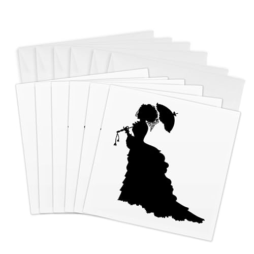 Cartes de vœux style rétro victorien pour correspondance élégante