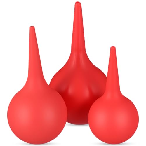 Supvox 3 Stücke Ohr Quetschbirne Ohr Reinigungsbirne Sucker Nasenreiniger Saugnapf Nasensauger für Rotz Schleim Saugnapf