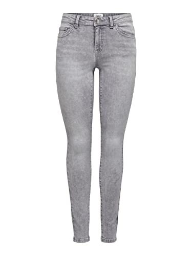 ONLY Damen Onlwauw Life Mid Sk Bj694 Noos Jeans, Medium Grey Denim, M EU – Ansicht 4
