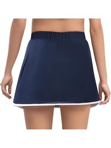 YEAHDOR Kids Girls Tennis Skirts High Waist Elastic Athletic Skirts Skorts Golf Skirts for Workout Running2