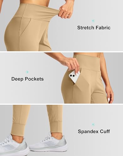 Image of G Gradual Women's Joggers High Waisted Yoga Pants with Pockets Loose Leggings for Women Workout, Athletic, Lounge