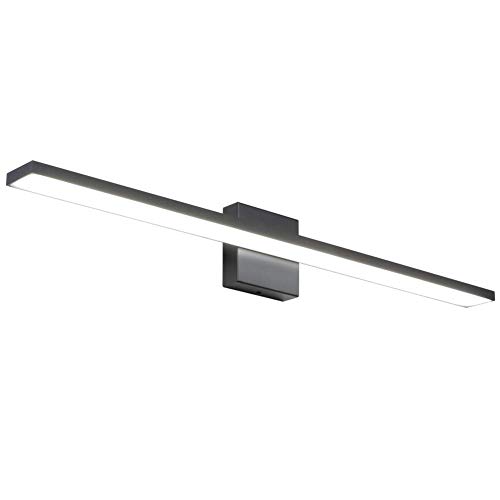 Ralbay 31.5inch Modern LED Black Vanity Light 28W Aluminum Frosted Acrylic for Bathroom Vanity Lighting Fixtures Cool White 6000K Ralbay 31.5inch Modern LED Black Vanity Light 28W Aluminum Frosted Acrylic for Bathroom Vanity Lighting Fixtures Cool White 6000K