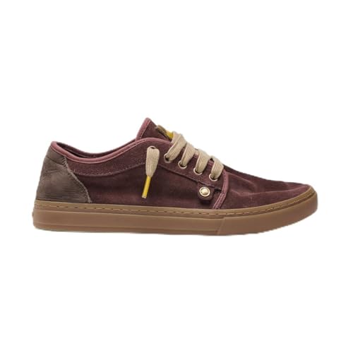 Satorisan - Zapatillas Casual para Hombre y Mujer - Heisei Suede - Sneakers Urbanas Cuero Respetuosas, Cómodas y Duraderas - Color Garnet - Talla 44