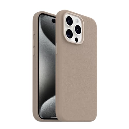 Image of OtterBox iPhone 15 Pro Max Symmetry Series Cactus Leather for MagSafe - Cottonwood Glen Brown