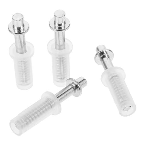 Kit de 4 piezas de pivotes superiores para puertas bifold, herrajes metálicos para puertas corredizas de clóset, soportes suaves para fácil instalación y uso pesado miniatura 6