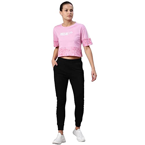 Image of Proline Cotton Solid Round Neck Womens T-Shirt
