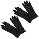 Ipetboom 2 Paar Wiederverwendbare Haarfärbehandschuhe - Schwarze Gummihandschuhe Für Friseure Und Heimgebrauch Schutz Beim Färben Von Haaren Ideal Für Damen Und Herren