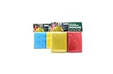 Los colores pueden variar entre azul, blanco, rosa, amarillo y verde.