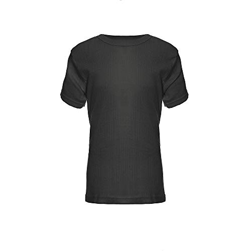 Brody & Co. Camisetas térmicas para niños, unisex, cálidas, térmicas, para invierno, forro suave cepillado (edad 6/8 años, carbón) Cover