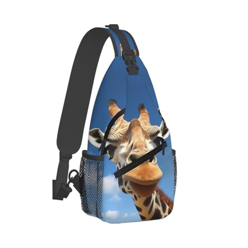 Mochila tipo Sling Crossbody Negra para Senderismo miniatura 1