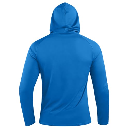 Image of Hoodies for Men UPF 50+ Sun Protection Fishing Shirts Long Sleeve Lightweight Rash Guard Shirt UV SPF Sweatshirt
