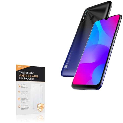 BoxWave Screen Protector Compatible With BLU V81 - ClearTouch Anti-Glare Anti-UV EyeCare (2-Pack), Filters out Harmful Blue Light Reduce Fatigue