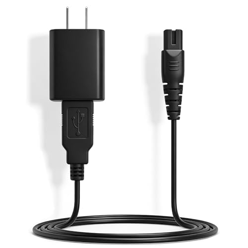 SEEHOM Water Flosser Charger for Nicwell F5025 Charging Cable Replacement for COSLUS F5020E Oralfree Nicefeel Insmart Waterfloss USB Cord Plug in Adapter…