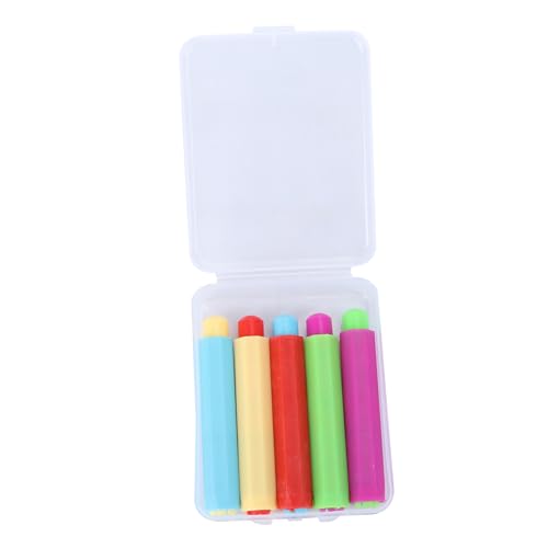 CAXUSD 5 Piezas Extensor De Dibujo Contenedor De Clip De Tiza Tiza Para Niños Marcadores De Tiza De Colores Soporte Para Palo De Tiza Soporte Para Tiza Fundas Para Tiza Para Niños