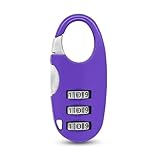 HYQOUKLR Candados con código, candado de Alta Resistencia, Maleta de Viaje for Exteriores, Bolso de Mano con Cremallera, aleación de Zinc, Cerradura con código, 1 Unidad(C Purple)