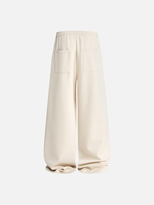 Aelfric Eden Baggy Jogginghose Herren Basic Trainingshose Damen Lang Sporthose Weites Bein Unisex Freizeithose Y2K Sweatpants Casual Sweathose Hose mit Faltdesign Streetwear