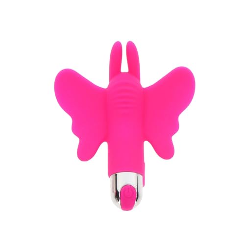 Toy Joy Sex Toys Butterfly Pleaser Vibromasseur de doigt rechargeable pour femme Rose Taille unique