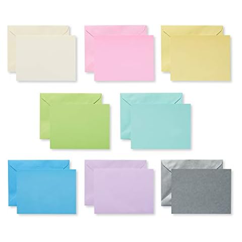UK Greetings 100 Pastel Blank Note Cards Cover