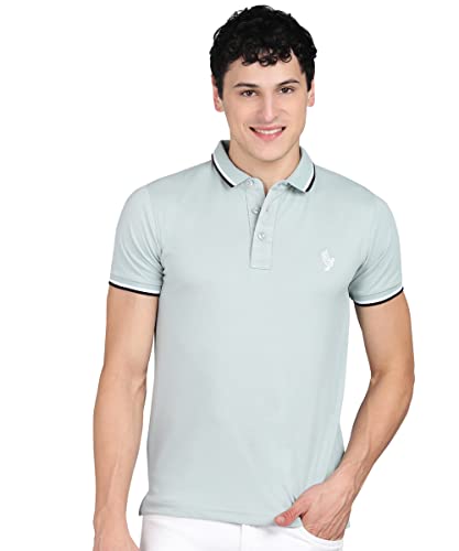 Alan Jones Clothing Men’s Solid Slim Fit Polo T-Shirt Alan Jones Clothing Men’s Solid Slim Fit Polo T-Shirt