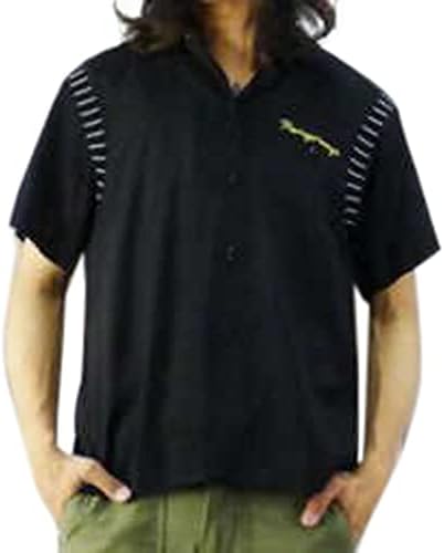 Amazon ドライボーンズ Drybones ボーリングシャツ モアイ ボーリング 40 ホワイト シャツ 通販